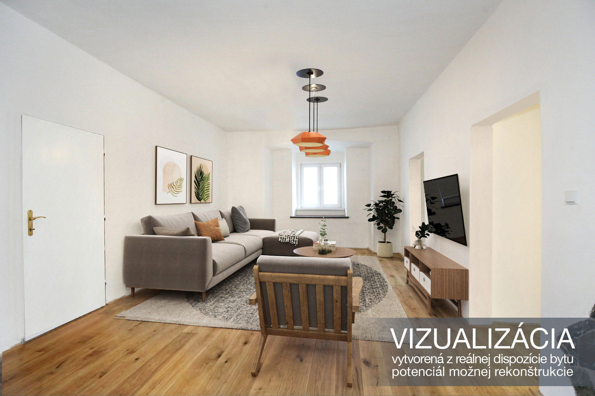 3-izbový priestranný byt o veľkosti 100m2, Štiavnické Bane