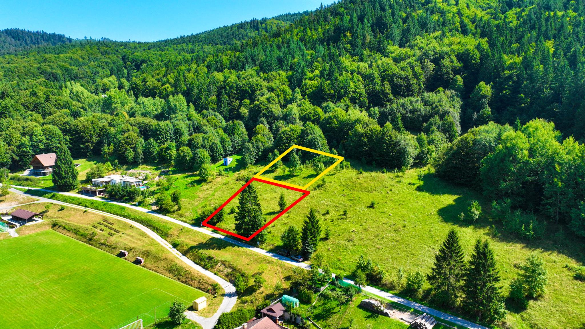 Pozemok s možnosťou stavby o veľkosti 981m2, Baláže