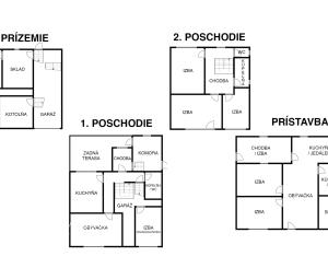 Priestranný rodinný dom pre viacčlennú rodinu v obci Hrušov