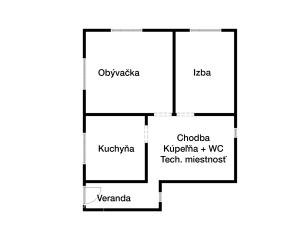 3-izbový rodinný dom s pozemkom o veľkosti 615m2, Štefultov