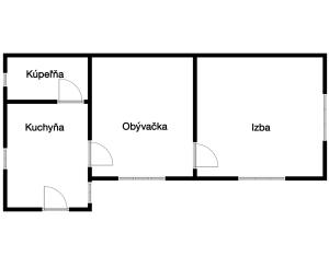 2-izbový rodinný dom v pôvodnom stave, Štiavnické Bane