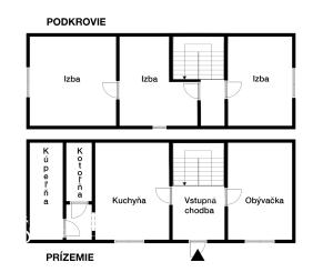 4-izbový Rodinný dom - Chalupa – Banský Studenec
