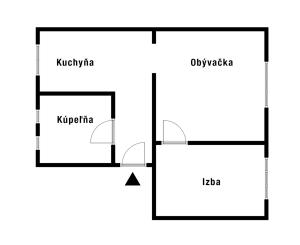 2-izbový byt, 57m2 s dvomi pivnicami, Hliník nad Hronom