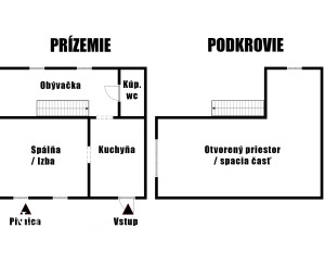 Rekonštruovaná chalupa s pozemkom 1000m2 Hodruša-Hámre