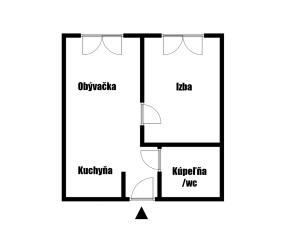 1-izbový byt s balkónom a parkovacím státím, Banská Bystrica