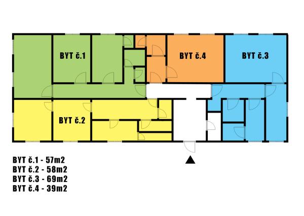 Rodinný dom so štyrmi bytovými jednotkami v obci Beluj
