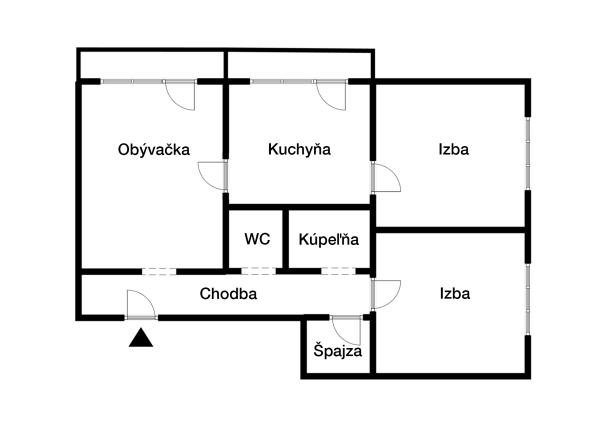 3-izbový, 68m2, pekne zrekonštruovaný, slnečný byt Levice