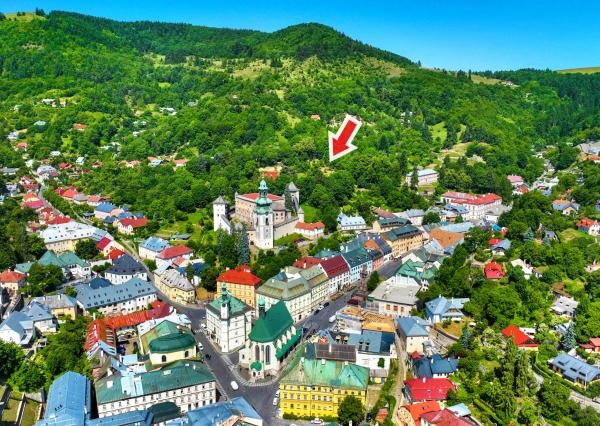 Slnečný, rekreačný pozemok 1250m2, centrum Banská Štiavnica