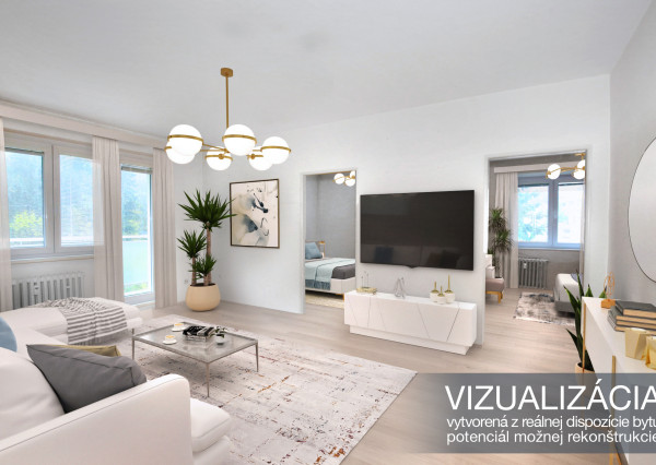 3-izbový byt s balkónom, 63m2, Dolná ulica, Banská Štiavnica