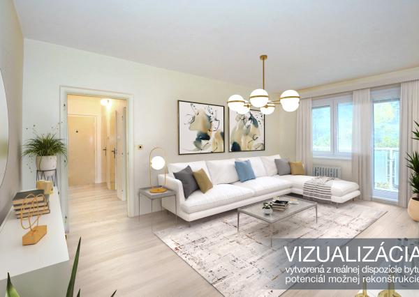 3-izbový byt s balkónom, 63m2, Dolná ulica, Banská Štiavnica