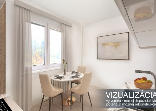 3-izbový byt s balkónom, 63m2, Dolná ulica, Banská Štiavnica