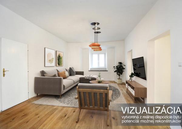 3-izbový priestranný byt o veľkosti 100m2, Štiavnické Bane