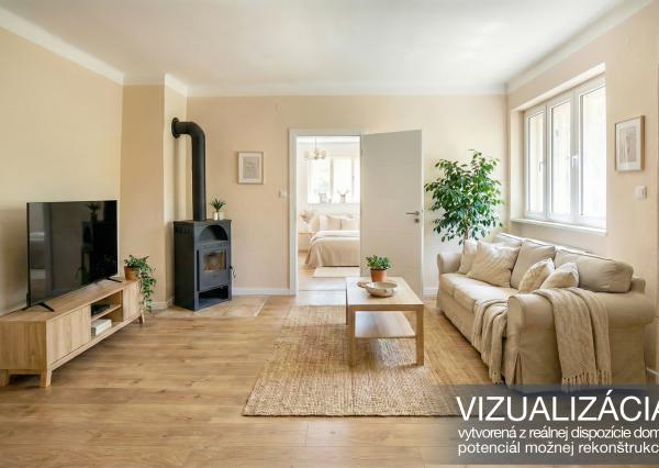 2-izbový rodinný dom v pôvodnom stave, Štiavnické Bane