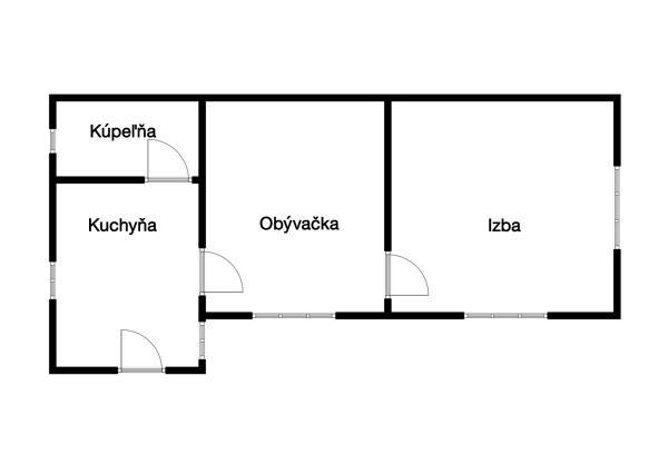 2-izbový rodinný dom v pôvodnom stave, Štiavnické Bane