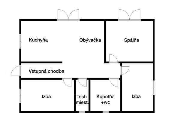Novostavba 4-izbový rodinný dom obec Župkov, okr. Žarnovica