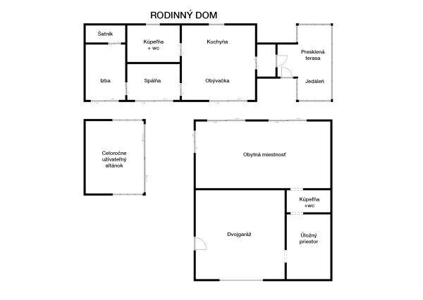 Moderná rodinná usadlosť, pozemok o veľkosti 9000m2, Krupina
