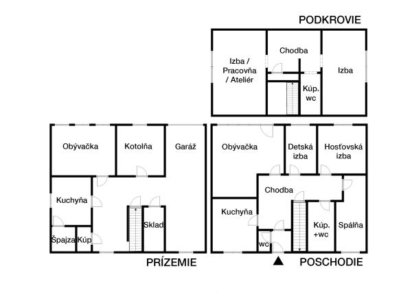 5-izbový rodinný dom s pozemkom 1000m2, Kremnica - Centrum