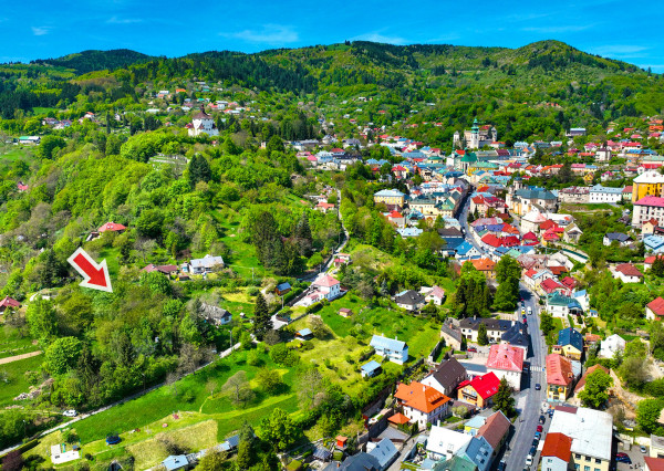 Slnečný, rekreačný pozemok 1180m2, Banská Štiavnica