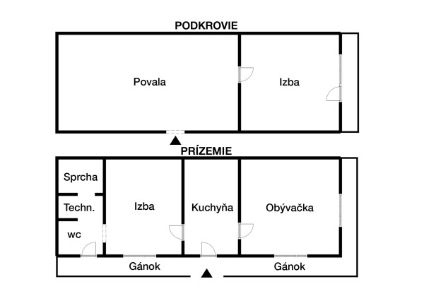 Obývateľný vidiecky dom - chalupa, Orovnica, okr.Žarnovica