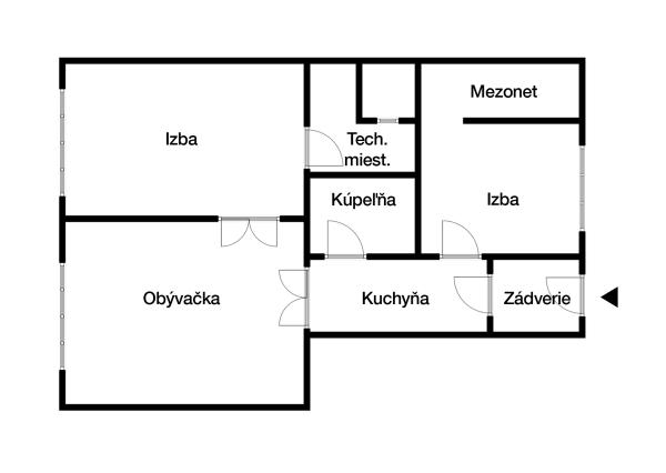 Kompletne zrekonštruovaný byt, centrum B. Štiavnica
