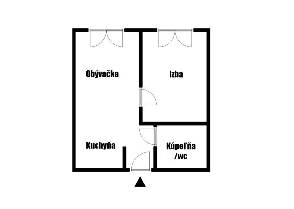 1-izbový byt s balkónom a parkovacím státím, Banská Bystrica