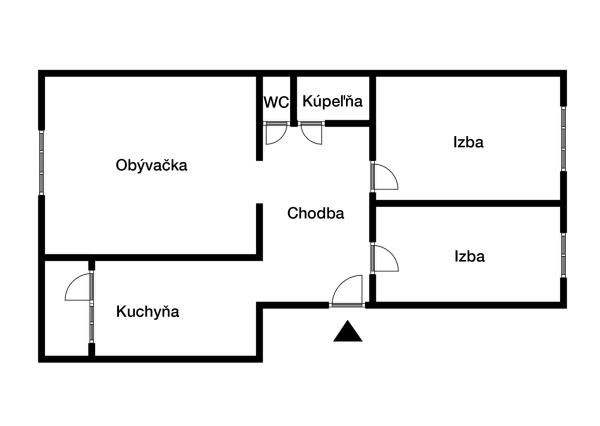 Slnečný 3-izbový byt s loggiou – Banská Štiavnica, Drieňová