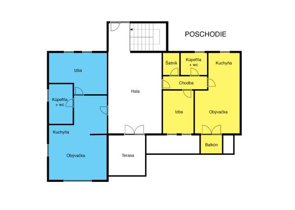 Rodinný dom s 5 bytovými jednotkami, záhradou 1600m2 a parkovaním
